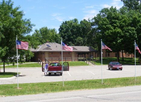 Old railroad depot, Elysian Minnesota, 2014