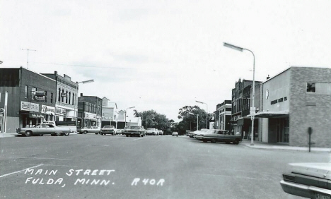 Main Street, Fulda Minnesota, 1960's