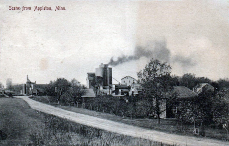 Street scene, Appleton Minnesota, 1908