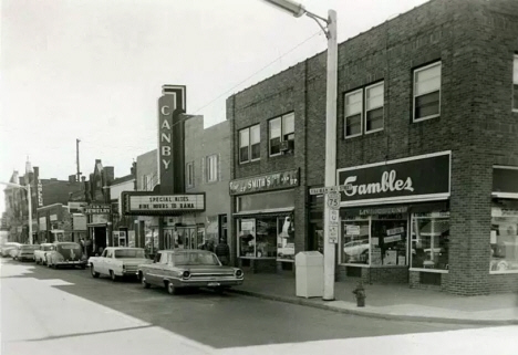 Street scene, Canby Minnesota, 1960's