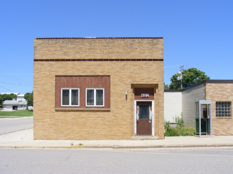 Street scene with phone booth, Chandler Minnesota, 2014