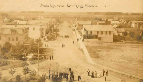 Birds eye view, Comfrey Minnesota, 1909