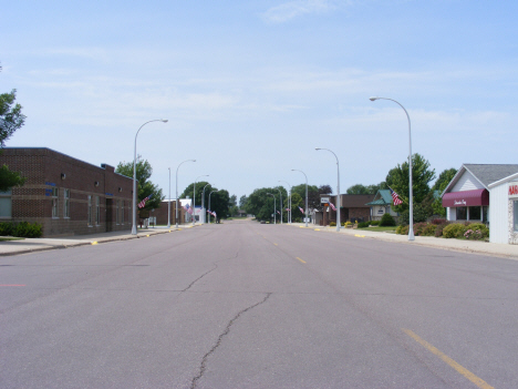 Street scene, Comfrey Minnesota, 2014