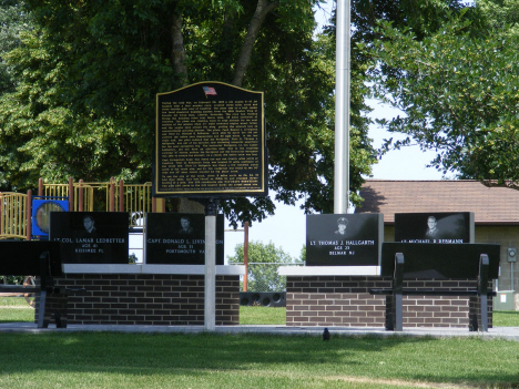 Monument to B-47 that crashed near Comfrey Minnesota, 2014