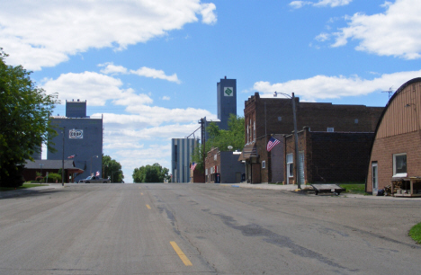 Street scene, Delavan Minnesota, 2014