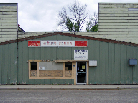 Street scene, Hanley Falls Minnesota, 2011