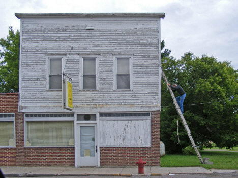 Street scene, Hanley Falls Minnesota, 2011