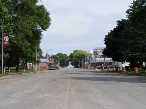 Street scene, Hanska Minnesota, 2014