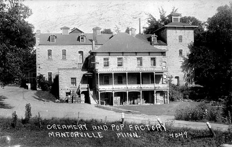 Creamery and Pop Factory, Mantorville Minnesota, 1925