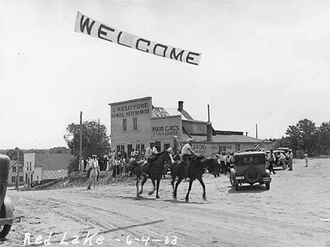 Store at Red Lake Minnesota, 1933