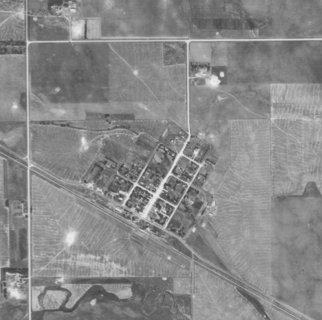 Aerial view, Taunton Minnesota, 1938