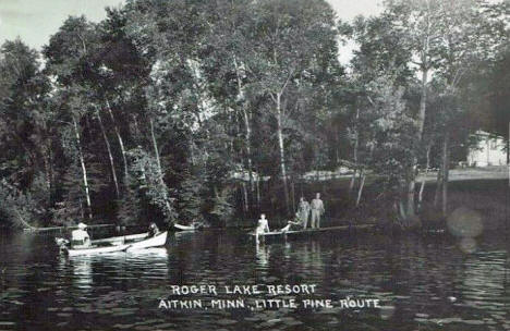 Roger Lake Resort, Aitkin Minnesota, 1940's