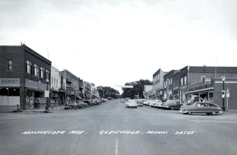 Minnesota Avene, Glenwood Minnesota, 1952