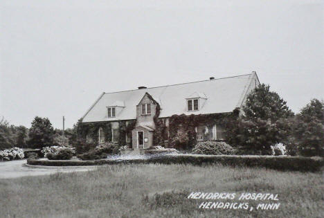 Hendricks Hospital, Hendricks Minnesota, 1940's