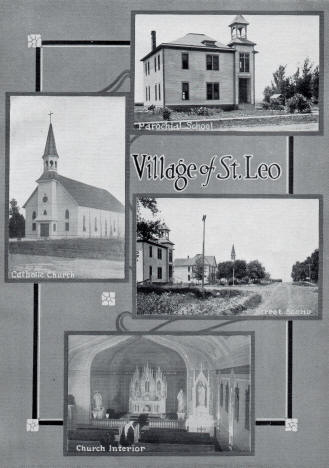 Multiple scenes, St. Leo Minnesota, 1914