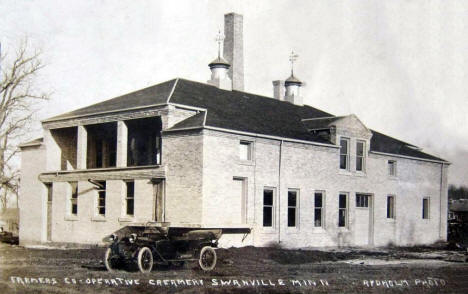 Farmers Cooperative Creamery, Swanville Minnesota, 1910's