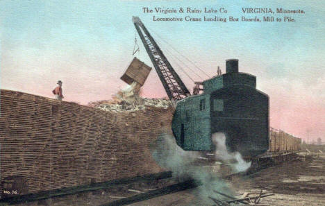 The Virginia & Rainy Lake Company, Virginia Minnesota, 1910's