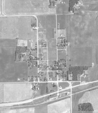 Aerial view, Wilder Minnesota, 1938