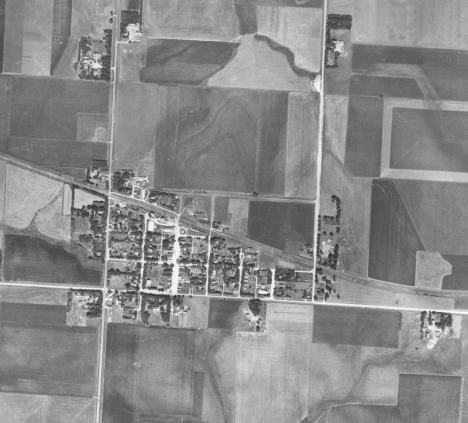 Aerial Photo, Woodstock Minnesota, 1955