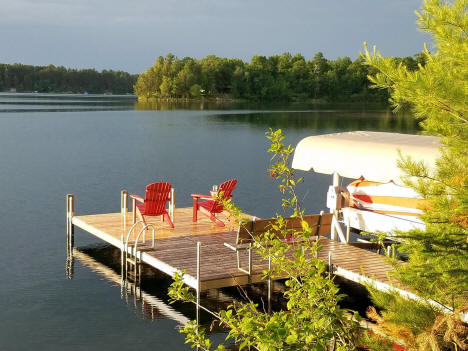 View of Ponto Lake near Backus Minnesota, 2018