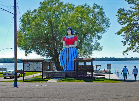 Statue of Paul Bunyan's Sweetheart, Lucette, Hackensack Minnesota, 2020