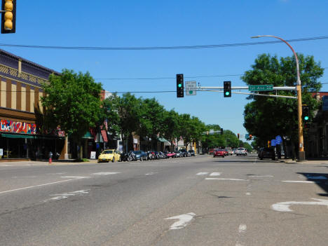 Street scene, Little Falls Minnesota, 2020