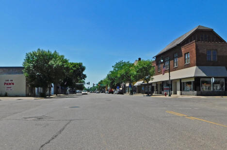 Street scene, Little Falls Minnesota, 2020