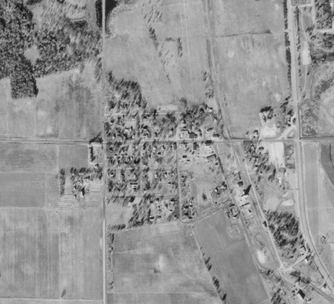 Aerial view, Zimmerman Minnesota, 1953