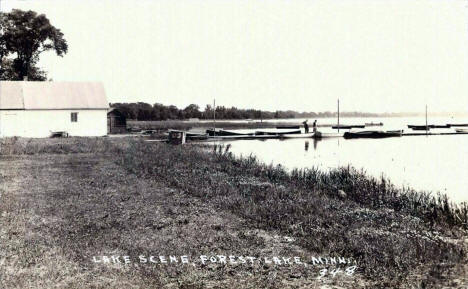 Lake scene, Forest Lake, Minnesota, 1939