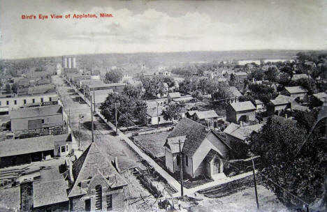 Birds eye view of Appleton, Minnesota, 1914