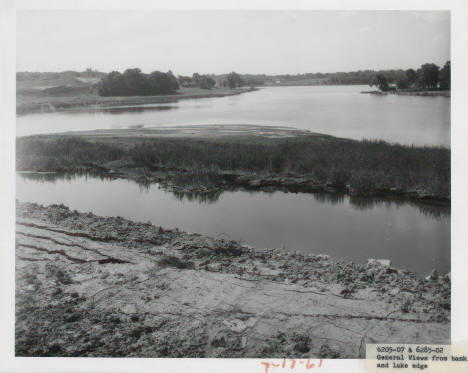 Lake Valentine and Interstate 694 project, Arden Hills, Minnesota, 1961