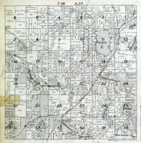 Plat map of Mounds View Township, Ramsey County, Minnesota, 1916