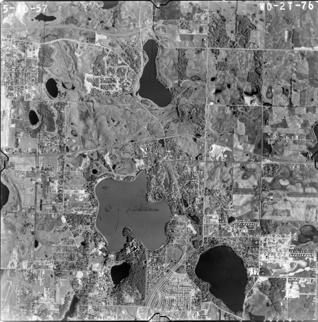 Aerial view of the Arden Hills, Minnesota area, 1957