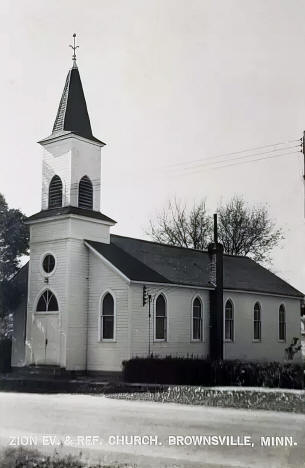 Zion Evangelical and Reform Church, Brownsville, Minnesota, 1950s
