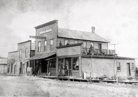 Street scene, Eitzen Minnesota, 1900