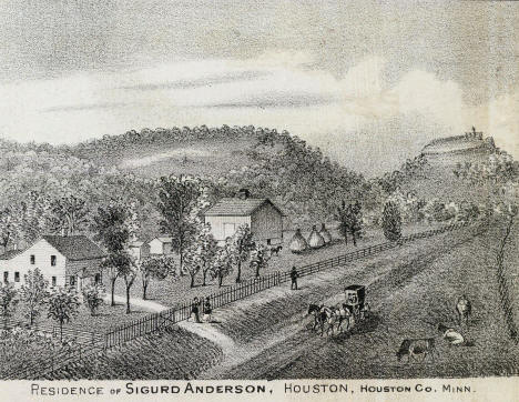 Residence of Sigurd Anderson, Houston, Minnesota, 1874