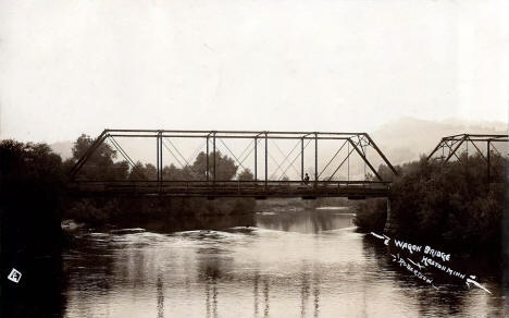 Bridge, Houston Minnesota, 1908