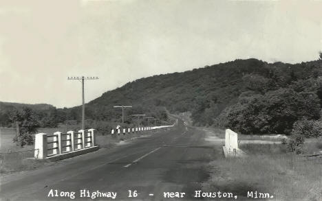 US Highway 16, Houston, Minnesota, 1940s