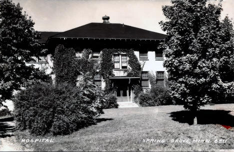 Hospital, Spring Grove Minnesota, 1940s