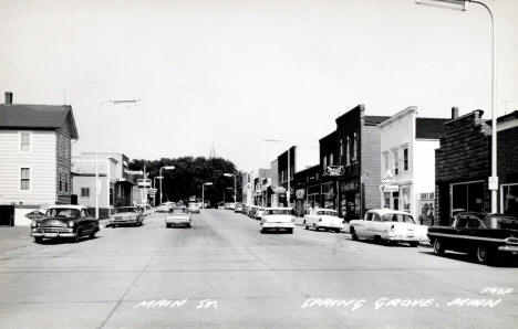 Main Street, Spring Grove Minnesota, 1960s