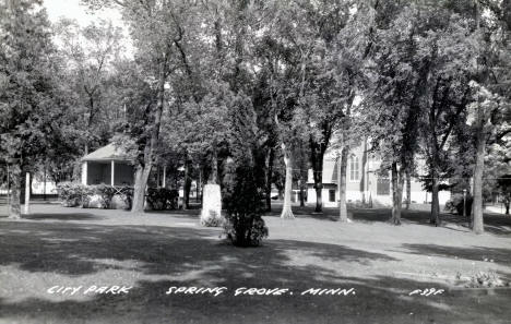 City Park, Spring Grove Minnesota, 1940s