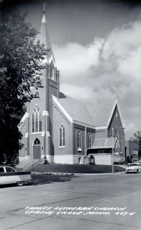 Trinity Lutheran Church, Spring Grove Minnesota, 1950s