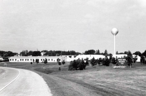 Welcome sign, Spring Grove Minnesota, 1960s