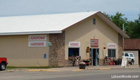 Akeley Hardware and Laundromat, Akeley, Minnesota, 2003