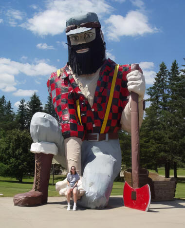 Paul Bunyan and his cradle, Akeley, Minnesota, 2007