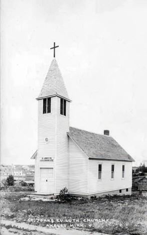 St. John's Evangelical Lutheran Church, Akeley, Minnesota, 1915