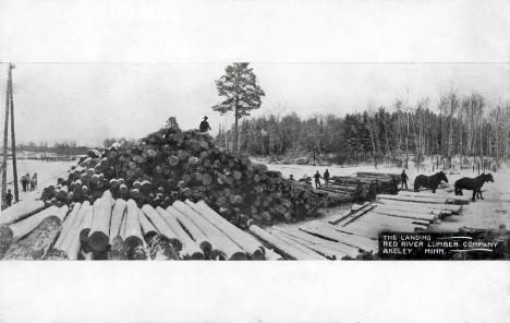 The Landing, Red River Lumber Company, Akeley Minnesota, 1910