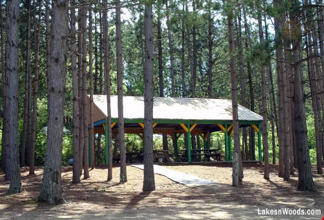 Park pavillion, Akeley, Minnesota, 2003