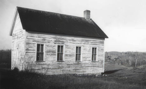 Schoolhouse five miles north of Akeley Minnesota, 1930