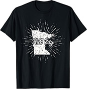 Hill City Minnesota Starburst T-Shirt